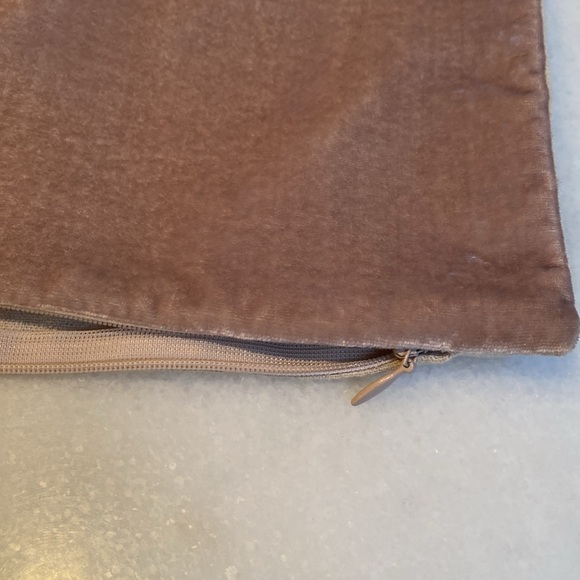 FINAL SALE Two Velvet Blush Pink Throw Pillow (pillowcases only) - Picture 3 of 7